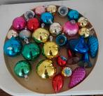 Vintage gekleurde kerstballen, Diversen, Kerst, Ophalen of Verzenden, Gebruikt
