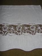 Vitrage, crem/bruin, 12 meter bij 55 cm, Huis en Inrichting, Stoffering | Gordijnen en Lamellen, Ophalen of Verzenden, Nieuw, Bruin