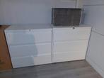 2x Archiefkast Wit, Ophalen, Gebruikt, Met slot, Metaal