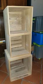 Houten kubussen 39cm³ & 44cm³, Huis en Inrichting, Ophalen, Zo goed als nieuw