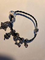 oude bedelarmband heart beads, Verzenden, Zo goed als nieuw, Zilver, Overige materialen