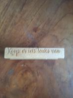 Houten stempel koop er iets leuks van, Ophalen of Verzenden, Nieuw, Houten stempel
