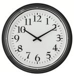 Klok Ikea Bravur 59 cm., Ophalen, Zo goed als nieuw, Analoog, Wandklok