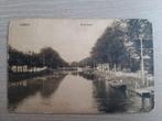 oude kaart Leiden, Boisotkade, brug, leuke afbeelding, 1914, Ophalen of Verzenden, Voor 1920, Gelopen, Zuid-Holland