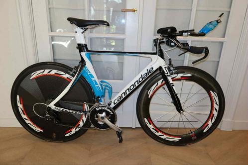 Cannondale Slice Triathlonfiets - Zipp Wielen - Maat 54, Fietsen en Brommers, Fietsen | Racefietsen, Gebruikt, Heren, Overige merken