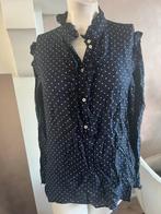 SET twinset blouse blauw polkadot silk zijde maat 40 M, Kleding | Dames, Maat 38/40 (M), Twinset, Blauw, Ophalen of Verzenden