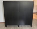 Zwarte opbergkast Ikea Besta, Ophalen, 100 tot 150 cm, 100 tot 150 cm, Zo goed als nieuw
