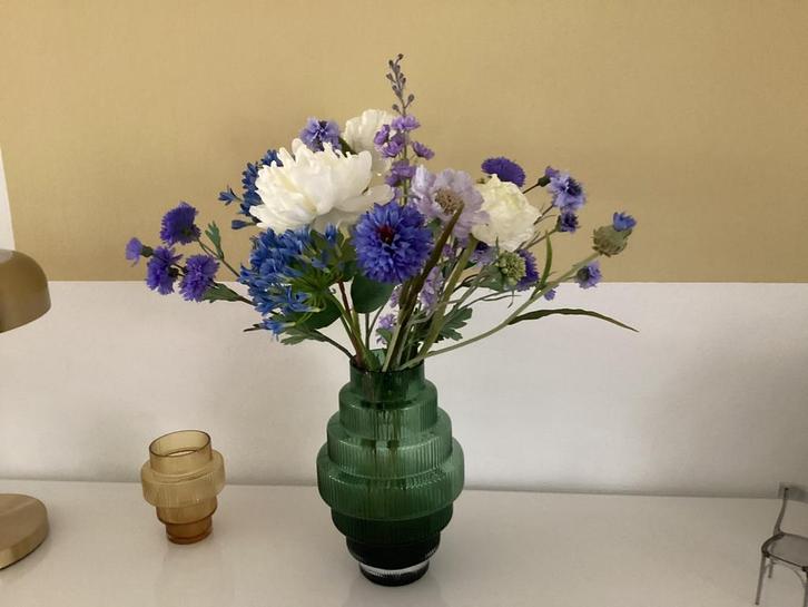 Kunstbloemen bouquet Silk-Ka., Huis en Inrichting, Woonaccessoires | Kunstplanten en Kunstbloemen, Zo goed als nieuw, Ophalen of Verzenden