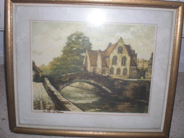 schilderij het bruggetje van van doorn, Antiek en Kunst, Kunst | Schilderijen | Klassiek, Ophalen