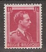 België, Koning Leopold III, open kraag, 1936-1946., Verzenden, Postfris