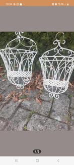 Set van twee Brocante Muur Plantenbakken Bloembakken Rekjes, Tuin en Terras, Bloembakken en Plantenbakken, Ophalen of Verzenden