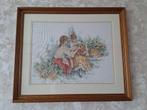 Geborduurd schilderij, Huis en Inrichting, Woonaccessoires | Schilderijen, Tekeningen en Foto's, Ophalen of Verzenden, Zo goed als nieuw