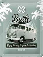 Volkswagen Bulli busje VW relief reclamebord van metaal deco, Verzamelen, Verzenden, Nieuw, Auto's