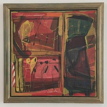 modern kleurrijk schilderij 80x80 cm beschikbaar voor biedingen