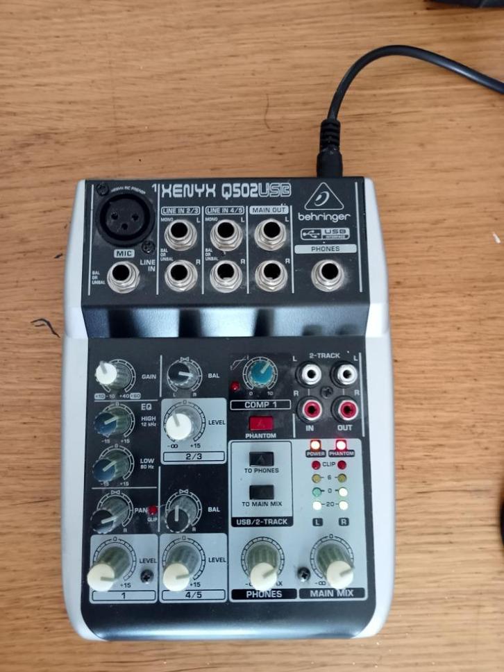 Behringer Xenyx 502USB mixer, Muziek en Instrumenten, Mengpanelen, Gebruikt, Verzenden