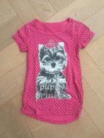net leuk roze shirtje/tuniekje "puppy princess" maat 116/122, Kinderen en Baby's, Kinderkleding | Maat 116, Gebruikt, Meisje, Terstal