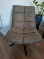 Groene draai fauteuil - Leenbakker, Huis en Inrichting, Ophalen, Overige kleuren, Zo goed als nieuw, Industrieel