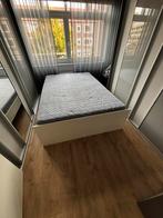 Bed, Matras, Lattenbodem, Optioneel Frame 140 x 200 cm, Ophalen, Wit, Tweepersoons, 140 cm