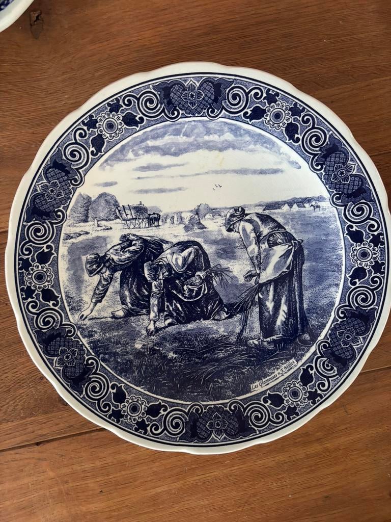 Groot vintage wandbord 33 cm Société Céramique Maastricht, Ophalen of Verzenden