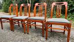 4 Schuitema jugendstil eetkamer stoelen, Antiek en Kunst, Antiek | Meubels | Stoelen en Banken, Ophalen