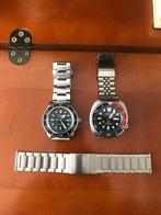 OYSTER  stalen horloge band Seiko Prospex 22mm rvs polisch, Staal, Ophalen of Verzenden, Zo goed als nieuw, Seiko