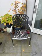 Gratis! Metalen Tuinstoel - zit lekker, Ophalen, Gebruikt, Metaal