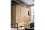 Grote massief grenen houten kledingkast, Huis en Inrichting, Kasten | Kledingkasten, 150 tot 200 cm, Nieuw, Grenenhout, Met hangruimte