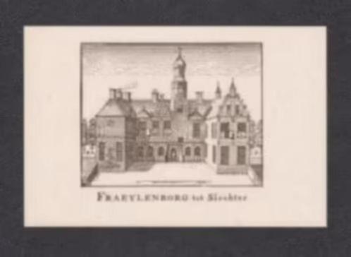 Slochteren Borg Fraeylenborg tot Slochter., Verzamelen, Ansichtkaarten | Nederland, Ongelopen, Groningen, 1960 tot 1980, Ophalen of Verzenden