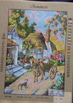 Cado voorbedrukt borduurstramien  landschap met paarden 795, Ophalen of Verzenden, Nieuw, Handborduren, Onderdeel of Toebehoren