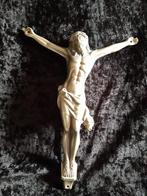 Christus figuur hoogte 25 cm zwaar ijzer, Ophalen, Zo goed als nieuw, Beeld(je)
