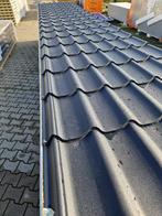 Geïsoleerde dakpanplaten grandem zwart 80 mm B-keuze 6300mm, Ophalen, Zwart, Zo goed als nieuw, 15 m² of meer