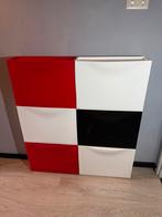 Ikea Trones schoenenkast wit en rood, Ophalen, Zo goed als nieuw
