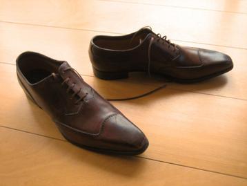 Exclusieve chique bruin leren schoen SASSETTI 43-44 snazzeys beschikbaar voor biedingen