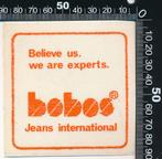 Sticker: Bobos - Jeans International - Believe us we are exp, Ophalen of Verzenden