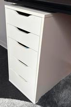 Ikea Alex Ladeblok (Wit), Huis en Inrichting, Kasten | Ladekasten, Ophalen, Minder dan 50 cm, 5 laden of meer, Zo goed als nieuw