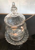 Kristallen Dekselpot, Antiek en Kunst, Antiek | Glas en Kristal, Ophalen of Verzenden