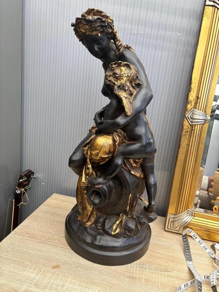 Kunstbeeld Venus en Amor (Albert-Ernest Carrier-Belleuse), Antiek en Kunst, Kunst | Beelden en Houtsnijwerken, Ophalen of Verzenden