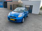 Nissan Micra 1.2 5DR 2011 Automaat, Auto's, Stof, Blauw, 3 cilinders, 30 €/maand