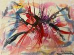 Abstract aquarel door Oscar Lormans, Ophalen