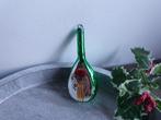 Vintage kerstbal cello groen 290, *, Gebruikt, *, Ophalen of Verzenden