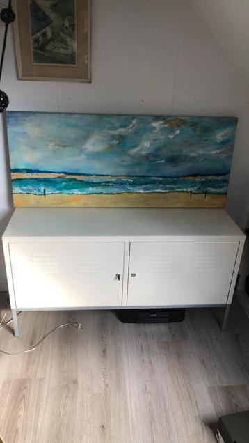 Handgeschilderd schilderij 3D, titel: zeezucht, 120x50 cm beschikbaar voor biedingen