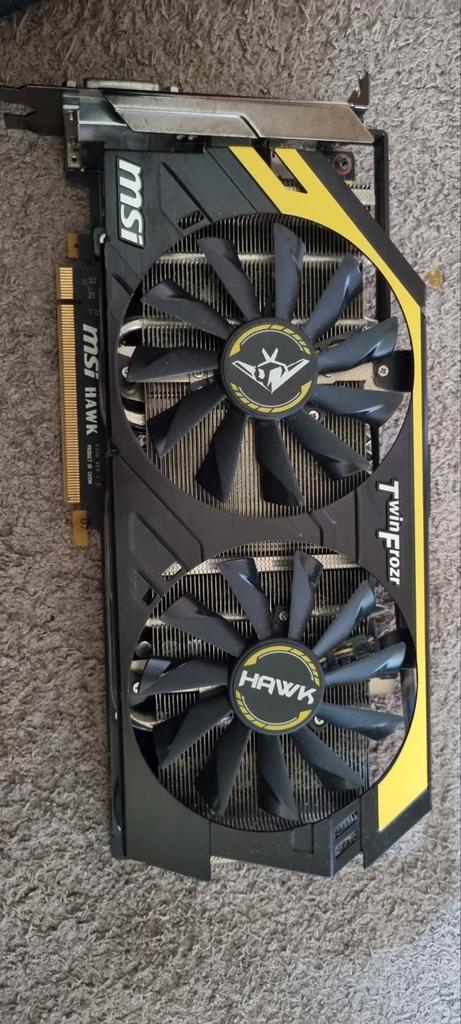 MSI Hawk Twin Frozr N760 Hawk, Computers en Software, Videokaarten, Zo goed als nieuw, Nvidia, GDDR5, HDMI, DisplayPort, DVI, Ophalen of Verzenden