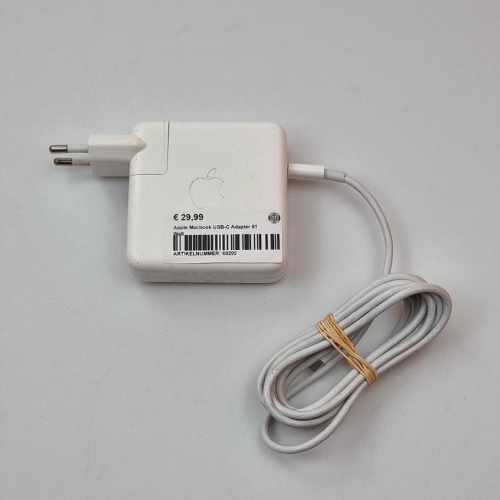 Apple Macbook USB-C Adapter 61 Watt, Audio, Tv en Foto, Opladers, Gebruikt