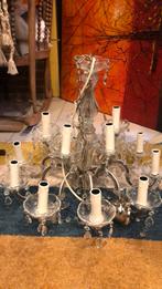 Kroonluchter, Huis en Inrichting, Lampen | Kroonluchters, Ophalen of Verzenden, Zo goed als nieuw, Glas