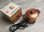 Fonduepan rvs/koper Sigg, Witgoed en Apparatuur, Fonduesets, Ophalen of Verzenden, Gebruikt, Elektrisch, Fonduepan