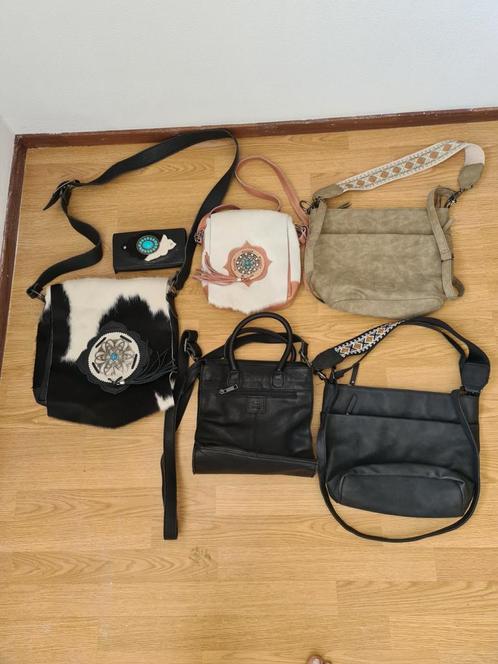 5 Handtassen + Portemonnee - Diverse Stijlen, Sieraden, Tassen en Uiterlijk, Tassen | Damestassen, Zo goed als nieuw, Handtas