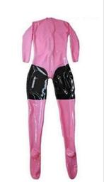 Mooie roze latex pak met sokken, tm 2XL (op maat), Kleding | Dames, Verzenden, Nieuw, Roze