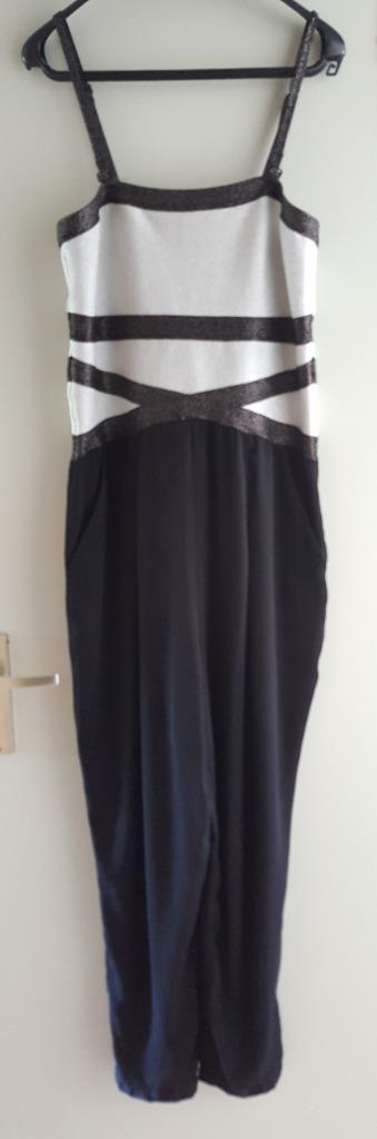 Zwart met wit jumpsuit, Kleding | Dames, Jumpsuits, Nieuw, Maat 38/40 (M), Zwart, Ophalen of Verzenden