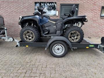 VL aanhangwagen kantelbare Afzinkbare Quad Motortrailer beschikbaar voor biedingen