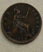 Engeland, 1 penny 1863, Ophalen of Verzenden, Overige landen, Losse munt